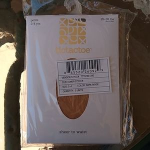 TicTacToe Dark Beige Sheer Tights Petite 3 pack